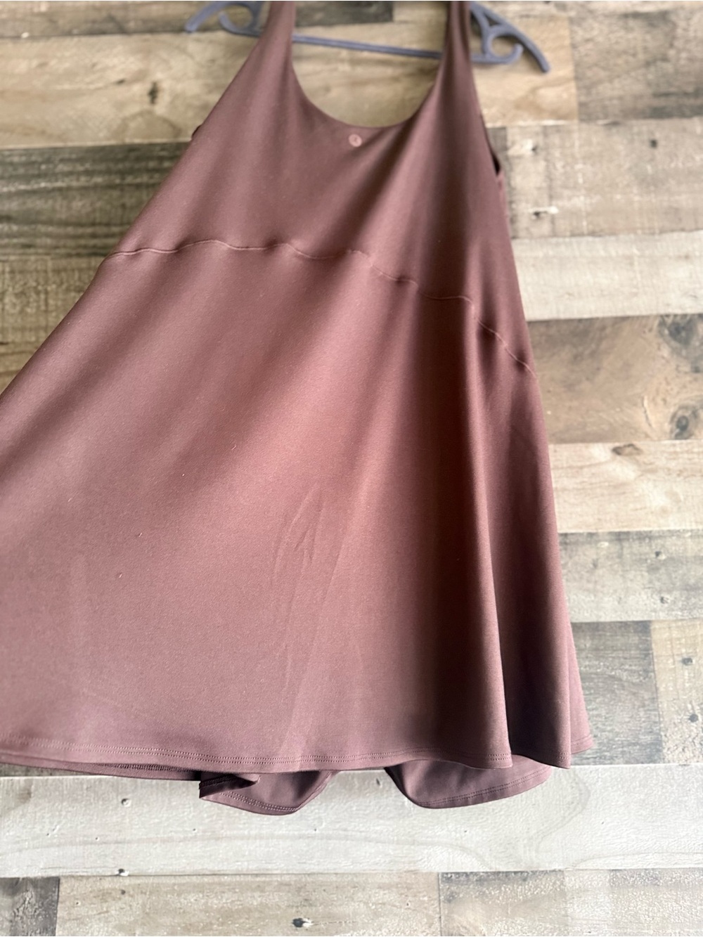 Danskin Chocolate Brown Mini Slip Dress - Picture 4 of 10